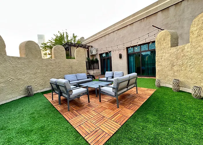 Durrani Homes - Unique Garden Apt At Souk Al Bahar Besides Dubai Mall & Burjkhalifa With Private Jaccuzi